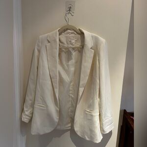 H&M White Tailored Blazer